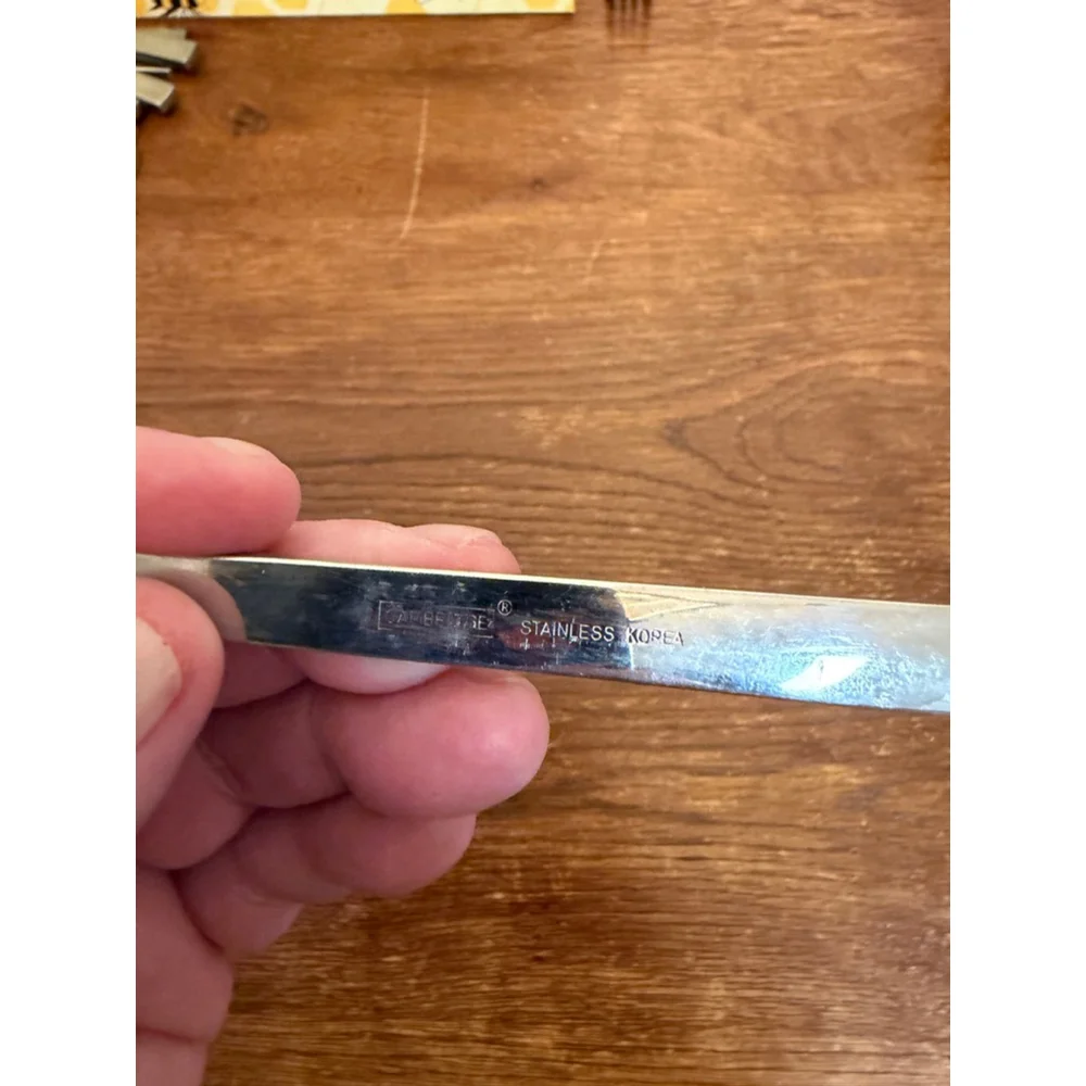 Cambridge Stainless Steel Dessert Fork 3 Tine Korea Replacement Flatware 7.5”